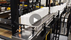 Dual Lane Discharge Conveyor for Containers