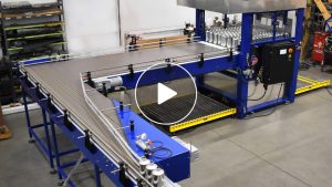 Depalletizer with High Speed Single Filer with Mass Accumulation Table